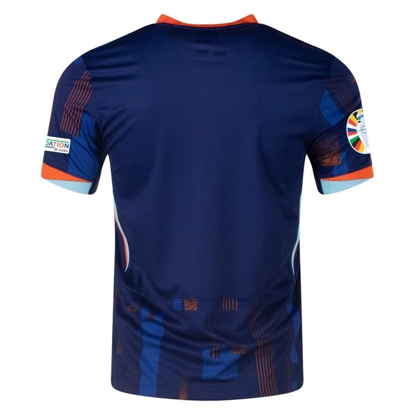 Goedkope EK 2024 Nederland Uitshirt Korte Mouw Patch Kopen-1