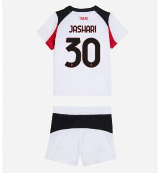 AC Milan Ardon Jashari #30 Uit tenue Kinder 2025-26 Korte Mouw (+ Korte broeken) AC Milan Ardon Jashari #30 Uit tenue Kinder 2025-26 Korte Mouw (+ Korte broeken)