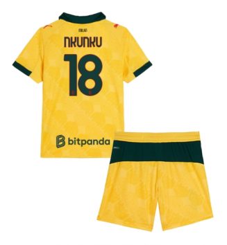 AC Milan Christopher Nkunku #18 Derde tenue Kinder 2025-26 Korte Mouw (+ Korte broeken)