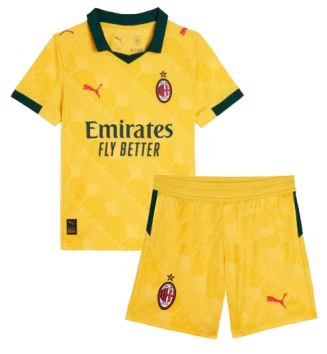 AC Milan Derde tenue Kinder 2025-26 Korte Mouw (+ Korte broeken)