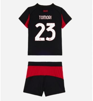 AC Milan Fikayo Tomori #23 Thuis tenue Kinder 2025-26 Korte Mouw (+ Korte broeken)