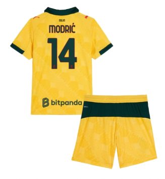 AC Milan Luka Modric #14 Derde tenue Kinder 2025-26 Korte Mouw (+ Korte broeken)
