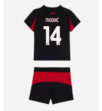 AC Milan Luka Modric #14 Thuis tenue Kinder 2025-26 Korte Mouw (+ Korte broeken)