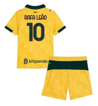 AC Milan Rafael Leao #10 Derde tenue Kinder 2025-26 Korte Mouw (+ Korte broeken)