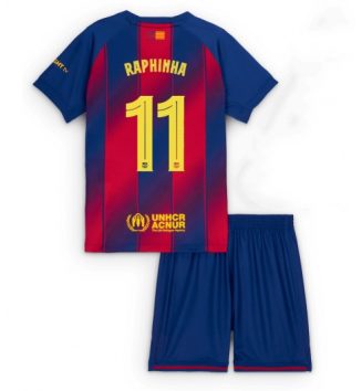 Barcelona Raphinha Belloli #11 Thuis tenue Kinder 2025-26 Korte Mouw (+ Korte broeken) Barcelona Raphinha Belloli #11 Thuis tenue Kinder 2025-26 Korte Mouw (+ Korte broeken)