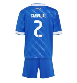 Real Madrid Daniel Carvajal #2 Derde tenue Kinder 2025-26 Korte Mouw (+ Korte broeken)