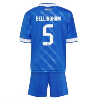 Real Madrid Jude Bellingham #5 Derde tenue Kinder 2025-26 Korte Mouw (+ Korte broeken)