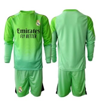 Real Madrid Keeper Uit tenue Kinder 2025-26 Lange Mouwen (+ broek)