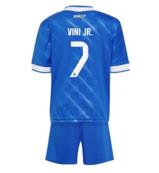 Real Madrid Vinicius Junior #7 Derde tenue Kinder 2025-26 Korte Mouw (+ Korte broeken)