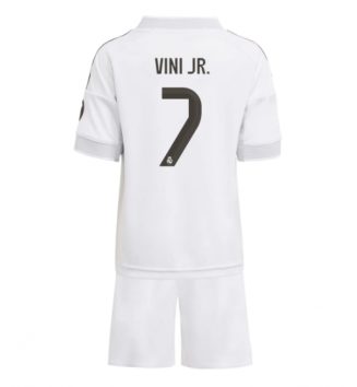 Real Madrid Vinicius Junior #7 Thuis tenue Kinder 2025-26 Korte Mouw (+ Korte broeken)