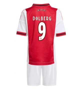 Ajax Kasper Dolberg #9 Thuis tenue Kinder 2025-26 Korte Mouw (+ Korte broeken) Ajax Kasper Dolberg #9 Thuis tenue Kinder 2025-26 Korte Mouw (+ Korte broeken)
