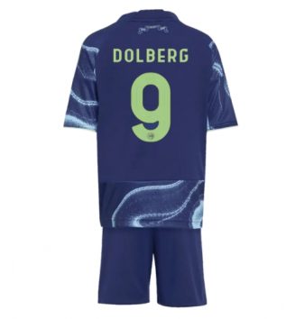 Ajax Kasper Dolberg #9 Uit tenue Kinder 2025-26 Korte Mouw (+ Korte broeken) Ajax Kasper Dolberg #9 Uit tenue Kinder 2025-26 Korte Mouw (+ Korte broeken)