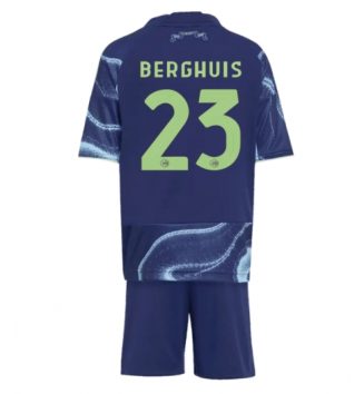 Ajax Steven Berghuis #23 Uit tenue Kinder 2025-26 Korte Mouw (+ Korte broeken) Ajax Steven Berghuis #23 Uit tenue Kinder 2025-26 Korte Mouw (+ Korte broeken)
