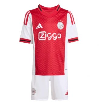 Ajax Thuis tenue Kinder 2025-26 Korte Mouw (+ Korte broeken)
