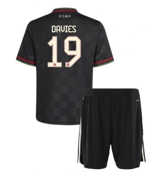Bayern Munich Alphonso Davies #19 Derde tenue Kinder 2025-26 Korte Mouw (+ Korte broeken)