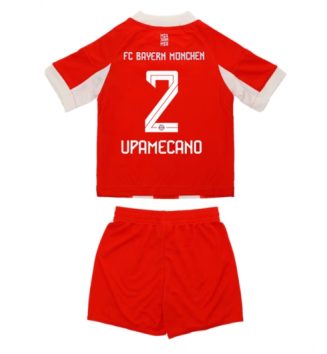 Bayern Munich Dayot Upamecano #2 Thuis tenue Kinder 2025-26 Korte Mouw (+ Korte broeken)