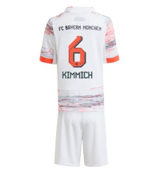 Bayern Munich Joshua Kimmich #6 Uit tenue Kinder 2025-26 Korte Mouw (+ Korte broeken)