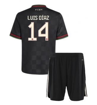 Bayern Munich Luis Diaz #14 Derde tenue Kinder 2025-26 Korte Mouw (+ Korte broeken) Bayern Munich Luis Diaz #14 Derde tenue Kinder 2025-26 Korte Mouw (+ Korte broeken)