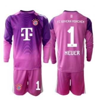 Bayern Munich Manuel Neuer #1 Keeper Derde tenue Kinder 2025-26 Lange Mouwen (+ broek) Bayern Munich Manuel Neuer #1 Keeper Derde tenue Kinder 2025-26 Lange Mouwen (+ broek)