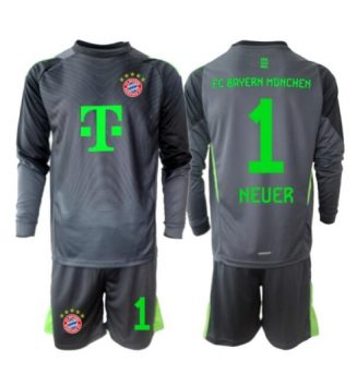 Bayern Munich Manuel Neuer #1 Keeper Uit tenue Kinder 2025-26 Lange Mouwen (+ broek) Bayern Munich Manuel Neuer #1 Keeper Uit tenue Kinder 2025-26 Lange Mouwen (+ broek)
