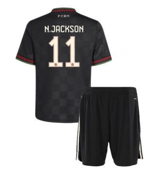 Bayern Munich Nicolas Jackson #11 Derde tenue Kinder 2025-26 Korte Mouw (+ Korte broeken)