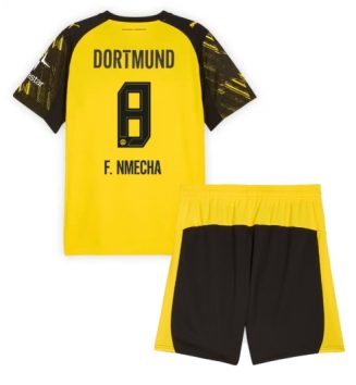 Borussia Dortmund Felix Nmecha #8 Thuis tenue Kinder 2025-26 Korte Mouw (+ Korte broeken)