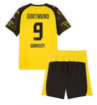 Borussia Dortmund Serhou Guirassy #9 Thuis tenue Kinder 2025-26 Korte Mouw (+ Korte broeken)