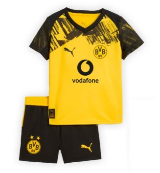 Borussia Dortmund Thuis tenue Kinder 2025-26 Korte Mouw (+ Korte broeken)