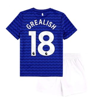 Everton Jack Grealish #18 Thuis tenue Kinder 2025-26 Korte Mouw (+ Korte broeken)