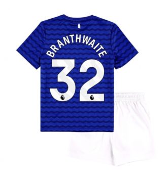 Everton Jarrad Branthwaite #32 Thuis tenue Kinder 2025-26 Korte Mouw (+ Korte broeken)