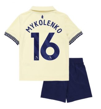Everton Vitaliy Mykolenko #16 Uit tenue Kinder 2025-26 Korte Mouw (+ Korte broeken)