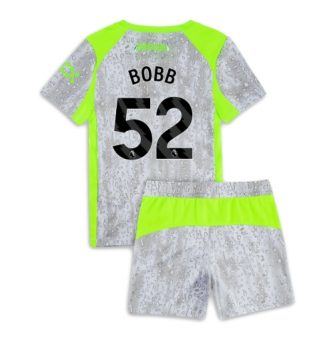 Manchester City Oscar Bobb #52 Derde tenue Kinder 2025-26 Korte Mouw (+ Korte broeken) Manchester City Oscar Bobb #52 Derde tenue Kinder 2025-26 Korte Mouw (+ Korte broeken)