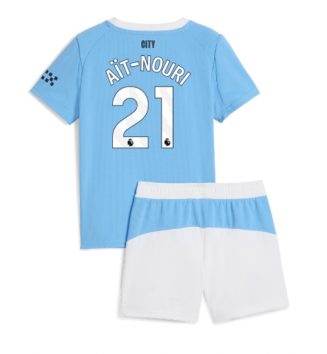 Manchester City Rayan Ait-Nouri #21 Thuis tenue Kinder 2025-26 Korte Mouw (+ Korte broeken) Manchester City Rayan Ait-Nouri #21 Thuis tenue Kinder 2025-26 Korte Mouw (+ Korte broeken)