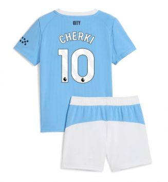 Manchester City Rayan Cherki #10 Thuis tenue Kinder 2025-26 Korte Mouw (+ Korte broeken)