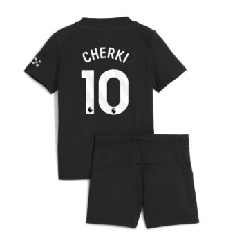 Manchester City Rayan Cherki #10 Uit tenue Kinder 2025-26 Korte Mouw (+ Korte broeken)