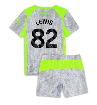 Manchester City Rico Lewis #82 Derde tenue Kinder 2025-26 Korte Mouw (+ Korte broeken)