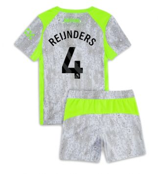 Manchester City Tijjani Reijnders #4 Derde tenue Kinder 2025-26 Korte Mouw (+ Korte broeken)