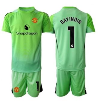 Manchester United Altay Bayindir #1 Keeper Derde tenue Kinder 2025-26 Korte Mouw (+ Korte broeken)