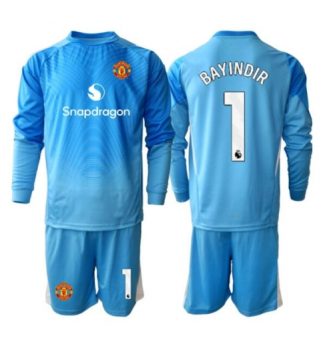Manchester United Altay Bayindir #1 Keeper Thuis tenue Kinder 2025-26 Lange Mouwen (+ broek)