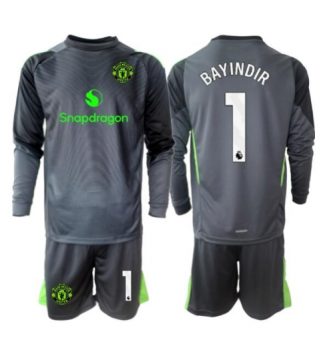 Manchester United Altay Bayindir #1 Keeper Uit tenue Kinder 2025-26 Lange Mouwen (+ broek)