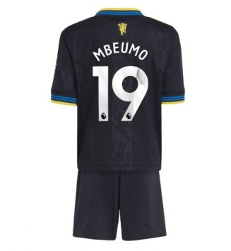 Manchester United Bryan Mbeumo #19 Derde tenue Kinder 2025-26 Korte Mouw (+ Korte broeken)