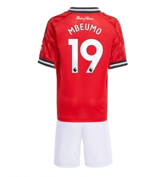 Manchester United Bryan Mbeumo #19 Thuis tenue Kinder 2025-26 Korte Mouw (+ Korte broeken)