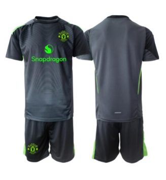 Manchester United Keeper Uit tenue Kinder 2025-26 Korte Mouw (+ Korte broeken)