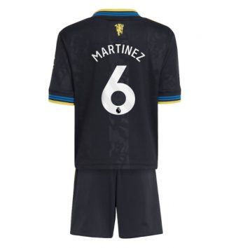 Manchester United Lisandro Martinez #6 Derde tenue Kinder 2025-26 Korte Mouw (+ Korte broeken)