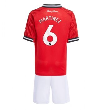 Manchester United Lisandro Martinez #6 Thuis tenue Kinder 2025-26 Korte Mouw (+ Korte broeken)