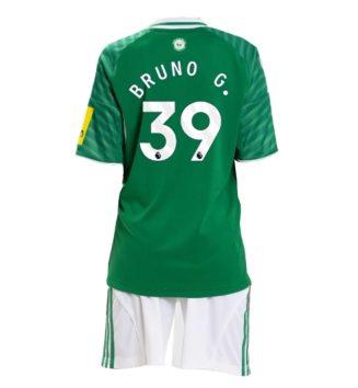 Newcastle United Bruno Guimaraes #39 Uit tenue Kinder 2025-26 Korte Mouw (+ Korte broeken)