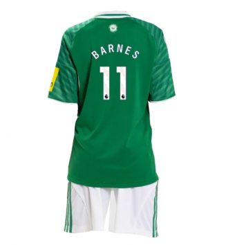 Newcastle United Harvey Barnes #11 Uit tenue Kinder 2025-26 Korte Mouw (+ Korte broeken)