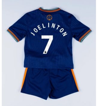 Newcastle United Joelinton #7 Derde tenue Kinder 2025-26 Korte Mouw (+ Korte broeken)