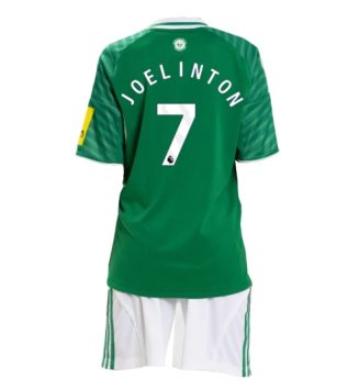 Newcastle United Joelinton #7 Uit tenue Kinder 2025-26 Korte Mouw (+ Korte broeken)
