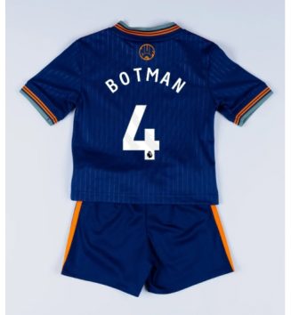 Newcastle United Sven Botman #4 Derde tenue Kinder 2025-26 Korte Mouw (+ Korte broeken)